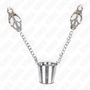 Kink – Pinces à metelier avec seau argent