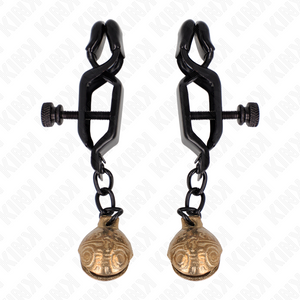Kink – Pinces à metelons style cloche noir 7 cm