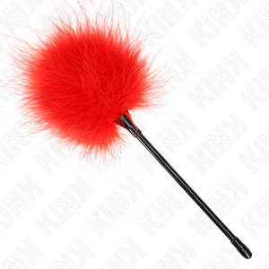 Kink – Plumes tickle rouges utilisées pour le kit bondage 27 cm