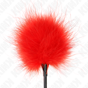 Kink – Plumes tickle rouges utilisées pour le kit bondage 27 cm