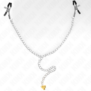 Kink – Pinces à téléton chaîne avec pendentif corne 30 cm