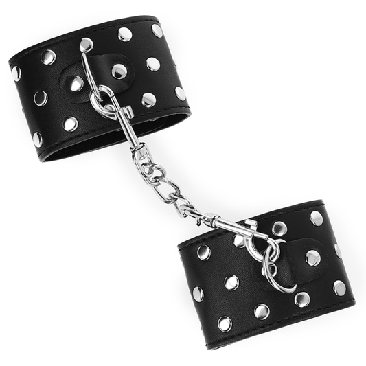 KINK - MUÑEQUERAS WITH PRESSURE LLENO DE TACHUELAS ADJUSTABLE NEGRO 19-24 CM X 5.5 CM