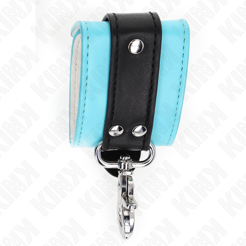 KINK - MUÑEQUERAS WITH PREMIUM CIERRE NEGRO / AZUL ADJUSTABLE 21-28 CM X 5.5 CM