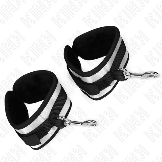 KINK - GRAY NEOPRENO MUÑEQUERAS 23 X 5 CM