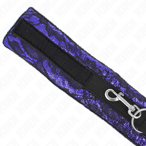 Kink – Collier court en dentelle de velours avec ceinture 105 cm avec garniture en nylon 44 x 5,5 cm