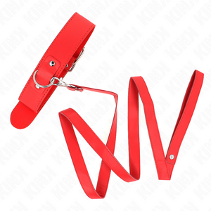 Kink – Collier avec ceinture cm bracelet rouge réglable 32-50 cm X 8 cm