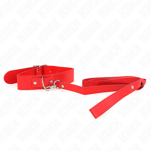 Kink – Collier avec ceinture cm bracelet rouge réglable 32-50 cm X 8 cm