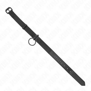 Kink – Collier avec laisse foncée 65 cm ajustable 37-54 cm x 3 cm