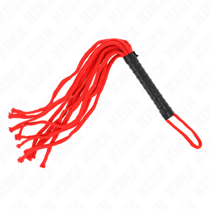 Kink – Fouet corde rouge 56 cm