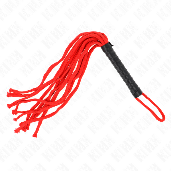 Kink – Fouet corde rouge 56 cm