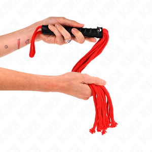 Kink – Fouet corde rouge 56 cm