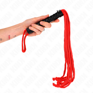 Kink – Fouet corde rouge 56 cm
