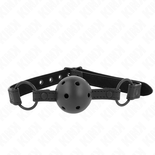 KINK - MORDAZA DE BOLA 4.5 CM BY NEOPRENO 63.5 X 2 CM ADJUSTABLE 41 X 59 CM