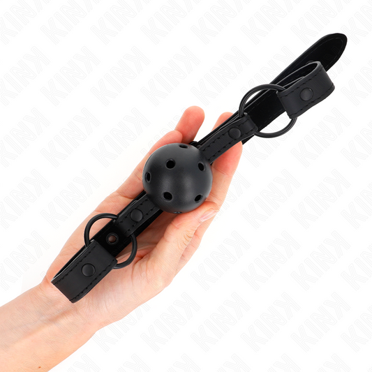 KINK - MORDAZA DE BOLA 4.5 CM BY NEOPRENO 63.5 X 2 CM ADJUSTABLE 41 X 59 CM