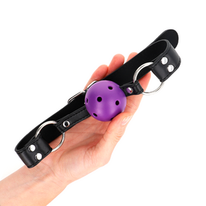 Kink – Balle respirante 4 cm bag avec double rivet violet 62,5 x 2,5 cm ajustable 42-58 cm