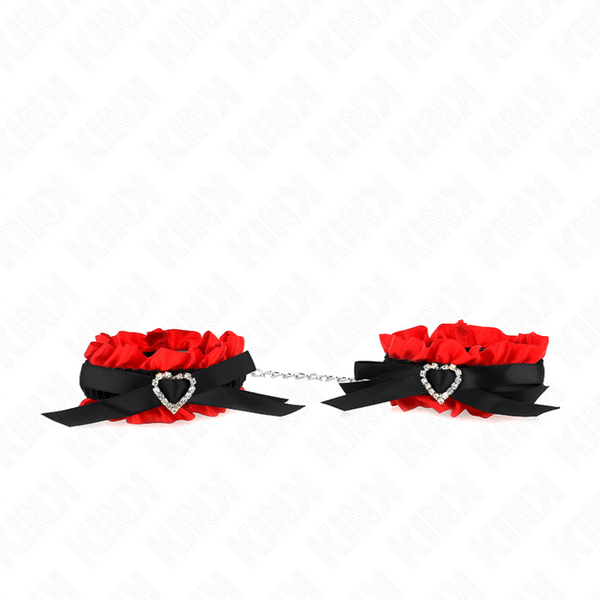 KINK - ELASTISCHE MUÑEQUERAS DE CAJE MET DETAIL CORAZÓN RUE VERSTELBAAR 22-35 CM
