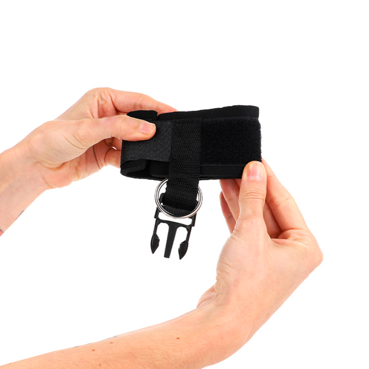 KINK - MUÑEQUERAS NEOPRENO WITH CIERRE DE GANCHO NEGRO ADJUSTABLE 22-34 CM