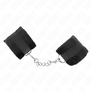 Kink – Manchettes débutant en fourrure noir 30 x 7 cm