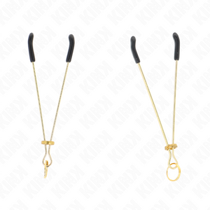 Kink – Pinces à matelons fines or 7 cm