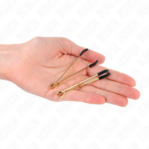 Kink – Pinces à matelons fines or 7 cm