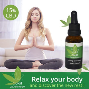 500 Cosmetics – Cibidil, huile relaxante au CBD 15 % (30 ml)