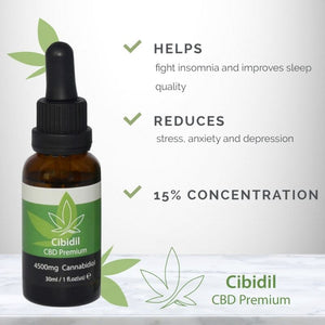 500 Cosmetics – Cibidil, huile relaxante au CBD 15 % (30 ml)