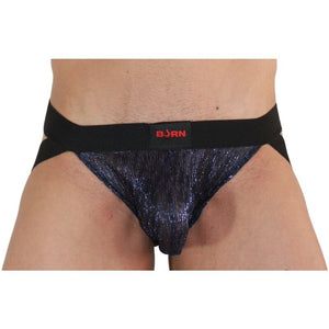 Burn – 006 jock bleu brillant / noir