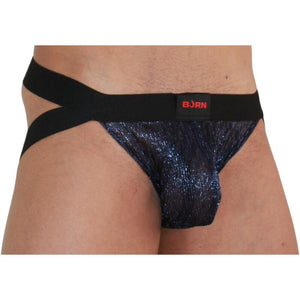 Burn – 006 jock bleu brillant / noir