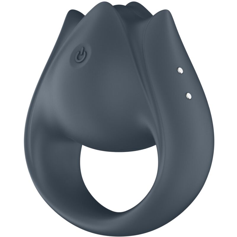 SATISFYER - PERFECT PAIR 2 MULTIVIBRADOR 2 IN 1 ANILLO PARA PENE &amp; ESTIMULADOR DE DEDO GRAY