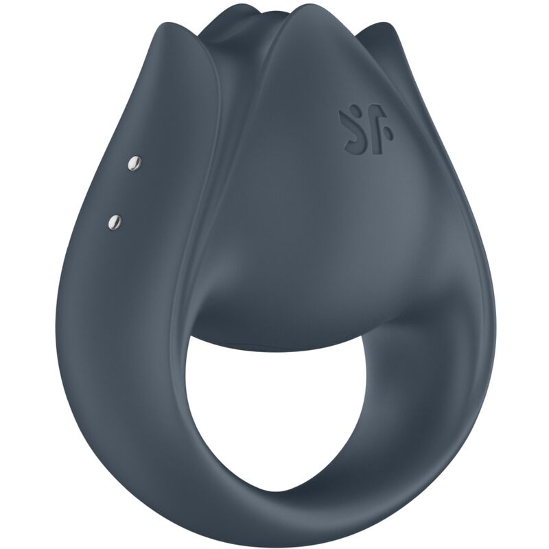 SATISFYER - PERFECT PAIR 2 MULTIVIBRADOR 2 IN 1 ANILLO PARA PENE &amp; ESTIMULADOR DE DEDO GRAY