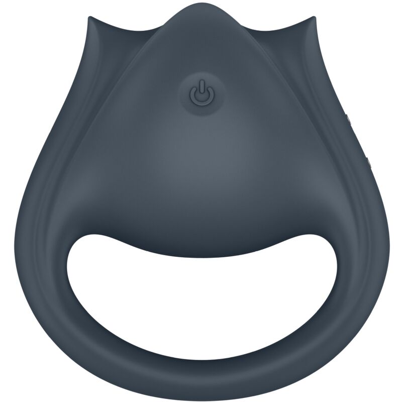 SATISFYER - PERFECT PAIR 2 MULTIVIBRADOR 2 IN 1 ANILLO PARA PENE &amp; ESTIMULADOR DE DEDO GRAY