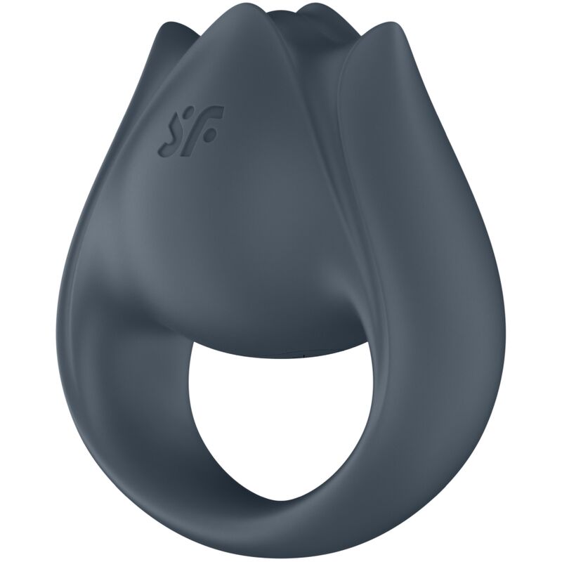 SATISFYER - PERFECT PAIR 2 MULTIVIBRADOR 2 IN 1 ANILLO PARA PENE &amp; ESTIMULADOR DE DEDO GRAY