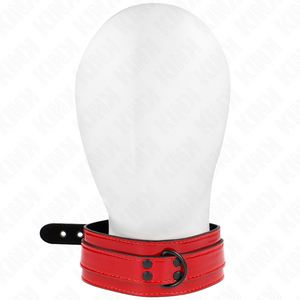 Kink – Collier ajustable rouge vin 37,5-49,5 cm x 5 cm