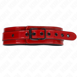 Kink – Collier ajustable rouge vin 37,5-49,5 cm x 5 cm