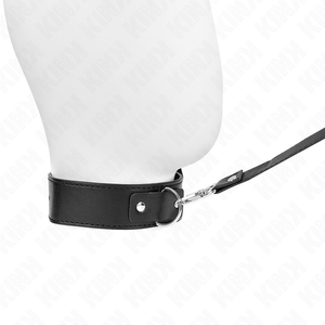 Kink – Collier avec ceinture 116 cm bracelet noir ajustable 32-50 cm x 8 cm