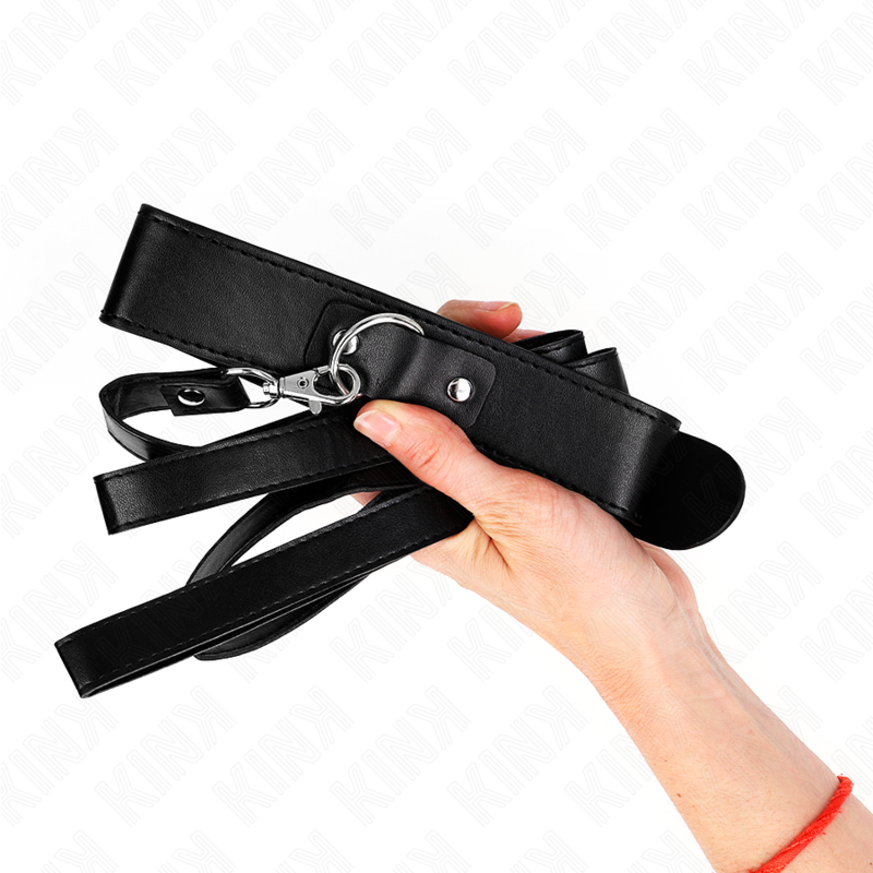 KINK - KRAAG MET CORREA 116 CM ZWART VERSTELBAAR 32-50 CM X 8 CM