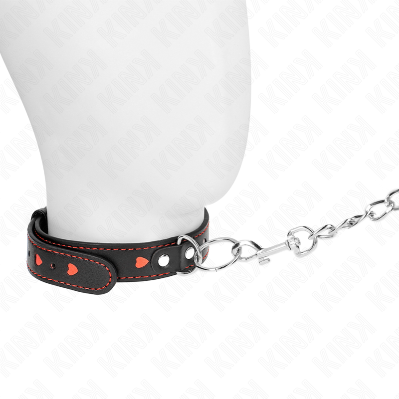 Kink – Collier avec bracelet 65 cm détails coeur 52,5 x 2,5 cm
