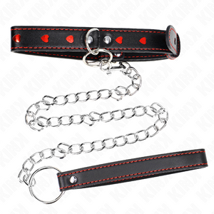 Kink – Collier avec bracelet 65 cm détails coeur 52,5 x 2,5 cm