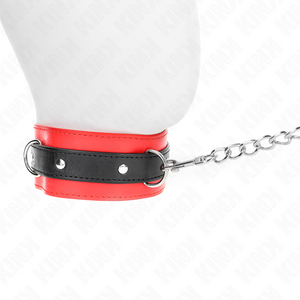 Kink – Collier avec ceinture 65 cm avec sangle rouge 54 x 4,5 cm