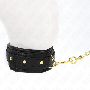 Kink – Collier avec bracelet imitation cuir éponge modèle 1 réglable 37-54 cm x 3 cm