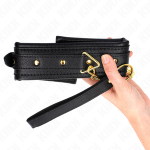 Kink – Collier avec bracelet imitation cuir éponge modèle 1 réglable 37-54 cm x 3 cm