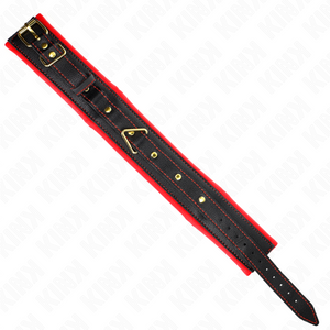 Kink – Collier avec bracelet imitation cuir éponge modèle 2 réglable 37-54 cm x 3 cm