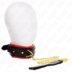 Kink – Collier avec bracelet imitation cuir éponge modèle 2 réglable 37-54 cm x 3 cm
