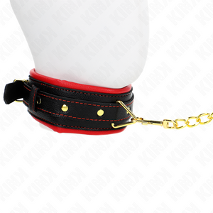 Kink – Collier avec bracelet imitation cuir éponge modèle 2 réglable 37-54 cm x 3 cm