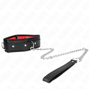 Kink – Collier avec bracelet imitation cuir éponge modèle 3 réglable 37-54 cm x 3 cm