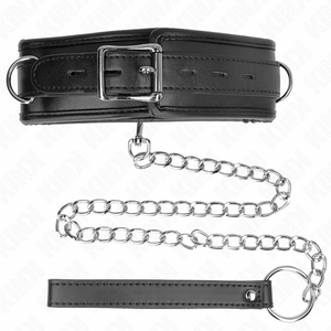 Kink – Collier avec bracelet imitation cuir éponge modèle 3 réglable 37-54 cm x 3 cm