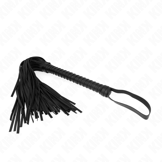 KINK - LÁTIGO WITH MANGO TEXTURIZADO NEGRO 48.5 CM