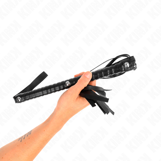KINK - LÁTIGO WITH MANGO TEXTURIZADO NEGRO 48.5 CM