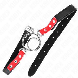 Kink – Gag avec plusieurs o-rings 4 / 4,8 cm rouge 38 x 56 cm