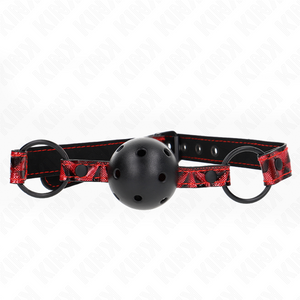 Kink – Boule motif diamant 4,5 cm gag modèle 2 64,5 cm réglable 42-60 cm